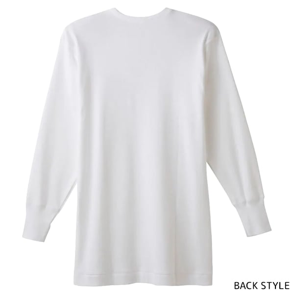 快適工房 遠赤外線加工 長袖U首シャツ 日本製 インナー 肌着