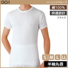 GQ-1 �١����å� Ⱦµ�ݼ� T����� ȩ�� ��100% ���� GUNZE [GQA314]