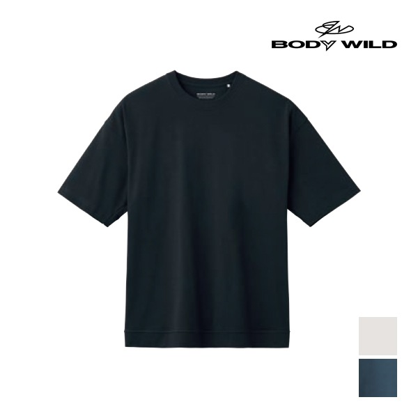 BODYWILD �ܥǥ��磻��� ����������˥塼�ȥ�� �ɥ��åץ������� ���롼�ͥå�T����� Ⱦµ�ݼ� ���� GUNZE[BW5905]