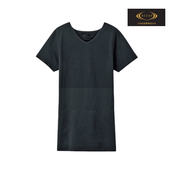 RIZAP ライザップ メンズ シームレス 冷感 VネックTシャツ グンゼ