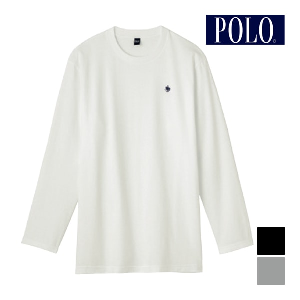 POLO �ݥ� ���󥰥��꡼�֥���� Ĺµ�ݼ� ��100% ���� GUNZE[PBM308]