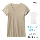 YG �磻���� �����륿���� CUT OFF �ƥѥå��դ�V�ͥå�T����� ȾµV�� ûµ ���� GUNZE[YVD012A]