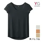 YG T��������ѥ���ʡ� in.T ���롼�ͥå�T����� �ܡ��ȥͥå��б� CUTOFF ���� ��� ���� GUNZE [YV2412]