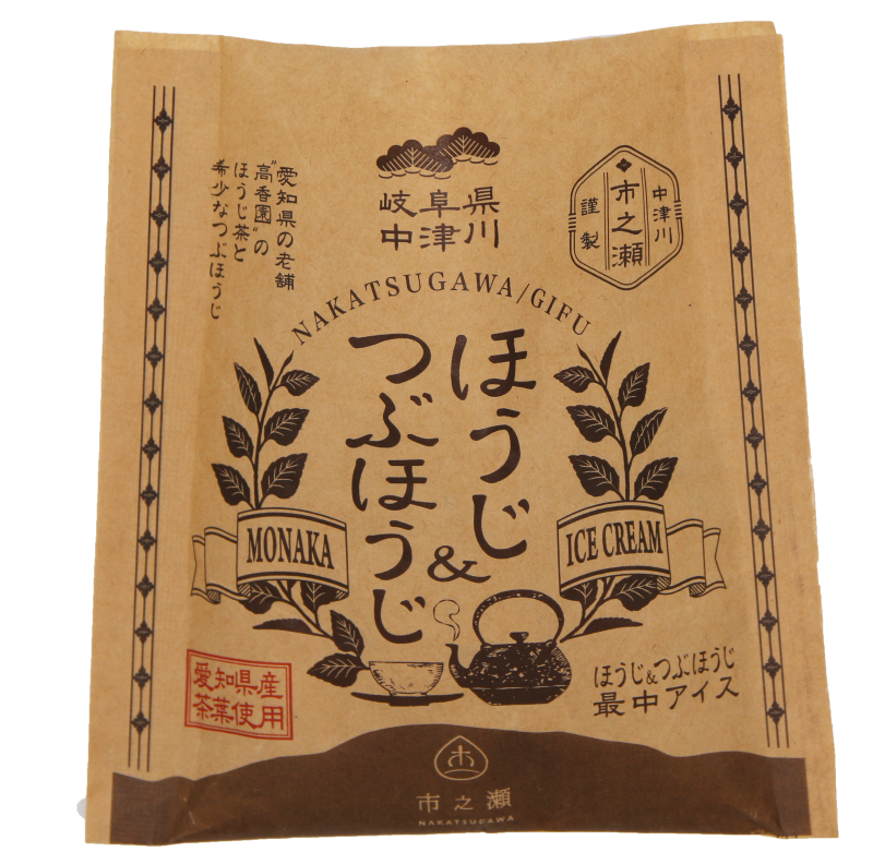 中津川市之瀬　ほうじ＆つぶほうじ最中アイス　6個set