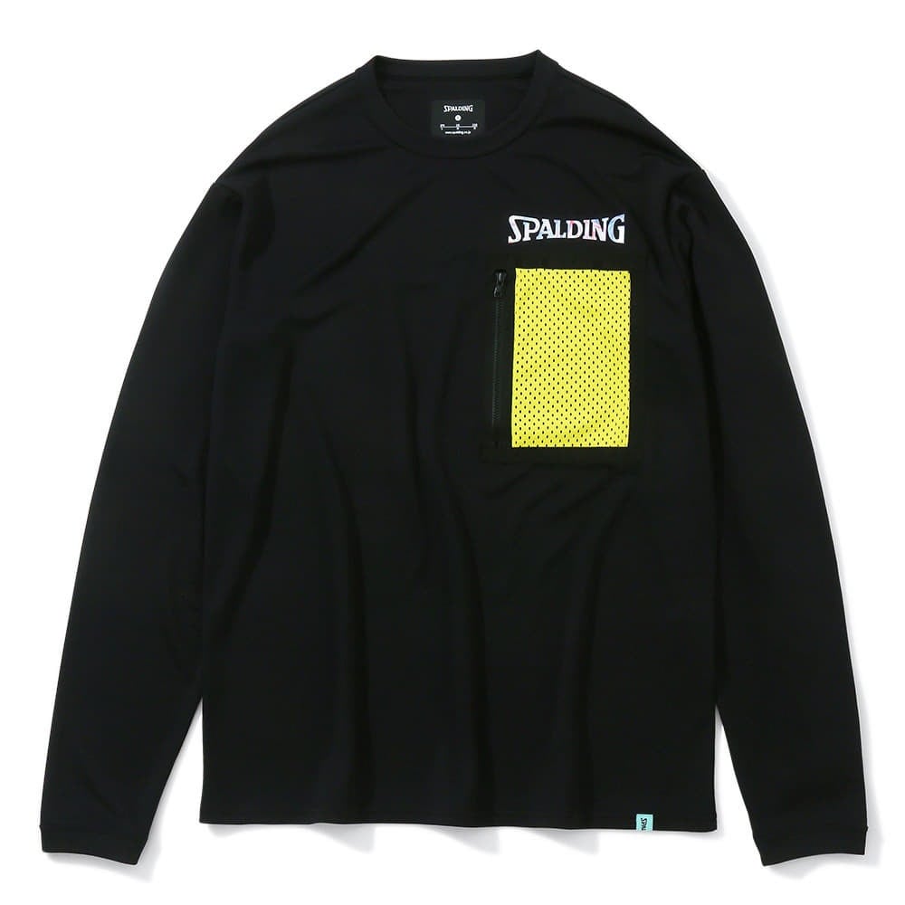 ロングスリーブTシャツ ポケット ホログラム ワードマーク SMT23101