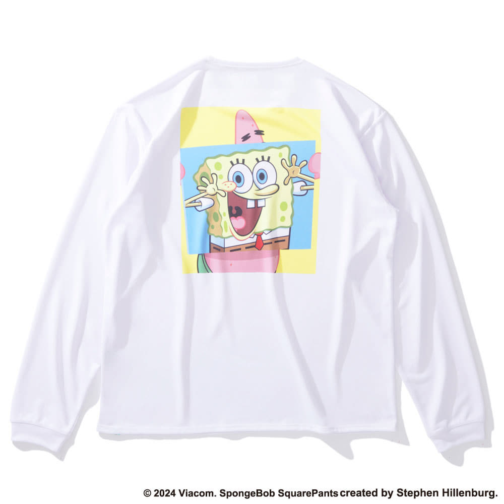 ロングスリーブTシャツ スポンジ・ボブ ビッグフェイス SMT24144S【2カラー展開】