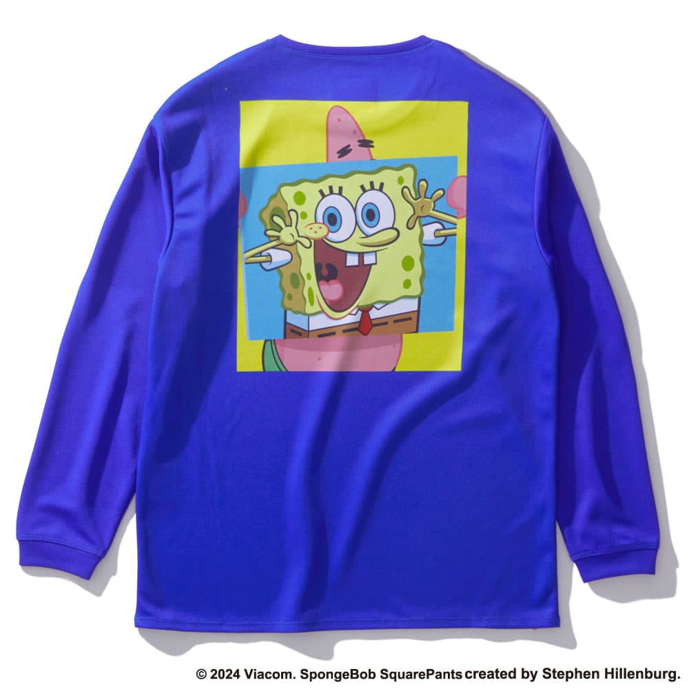ジュニア ロングスリーブTシャツ スポンジ・ボブ ビッグフェイス SJT24169S【2カラー展開】