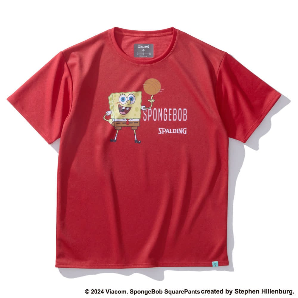 ジュニアTシャツ スポンジ・ボブスピニング バスケットボール SJT24171S【4カラー展開】