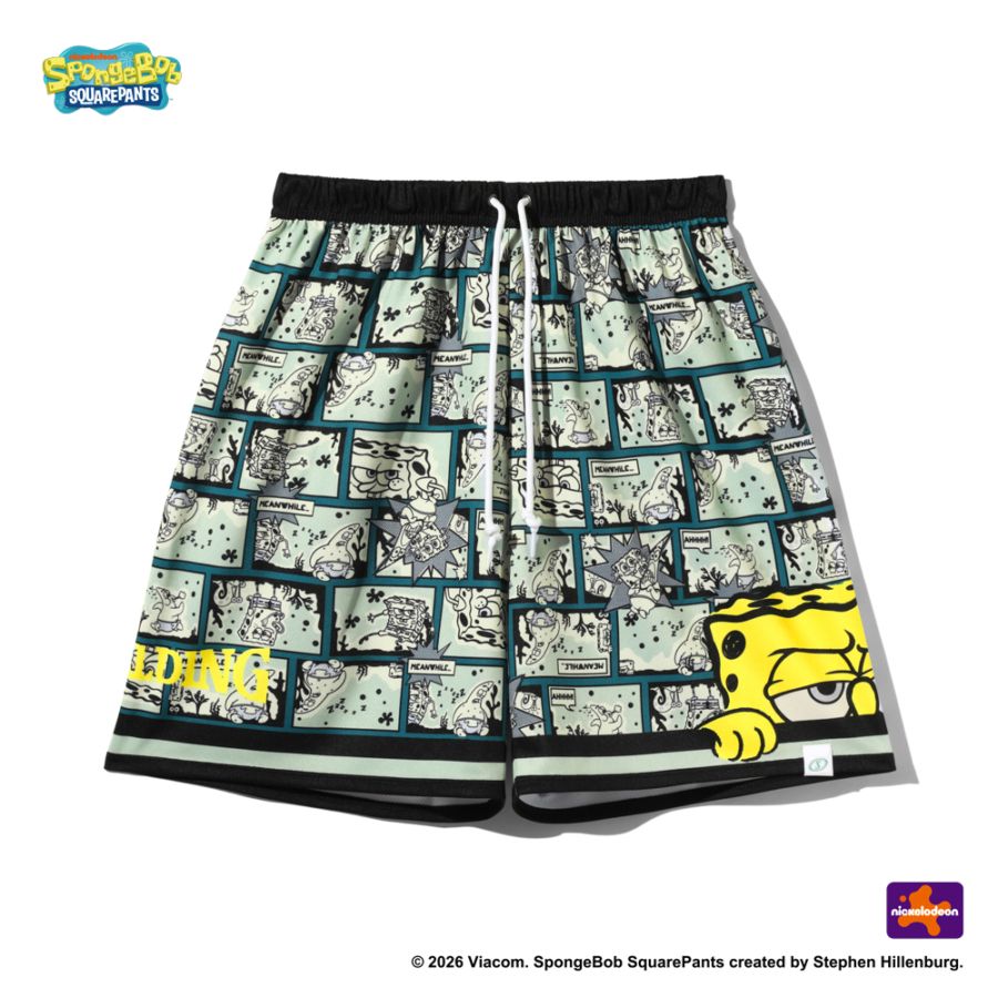 ジュニア ジャージーショーツ スポンジ･ボブ カートゥーン SJP26045S【2カラー展開】