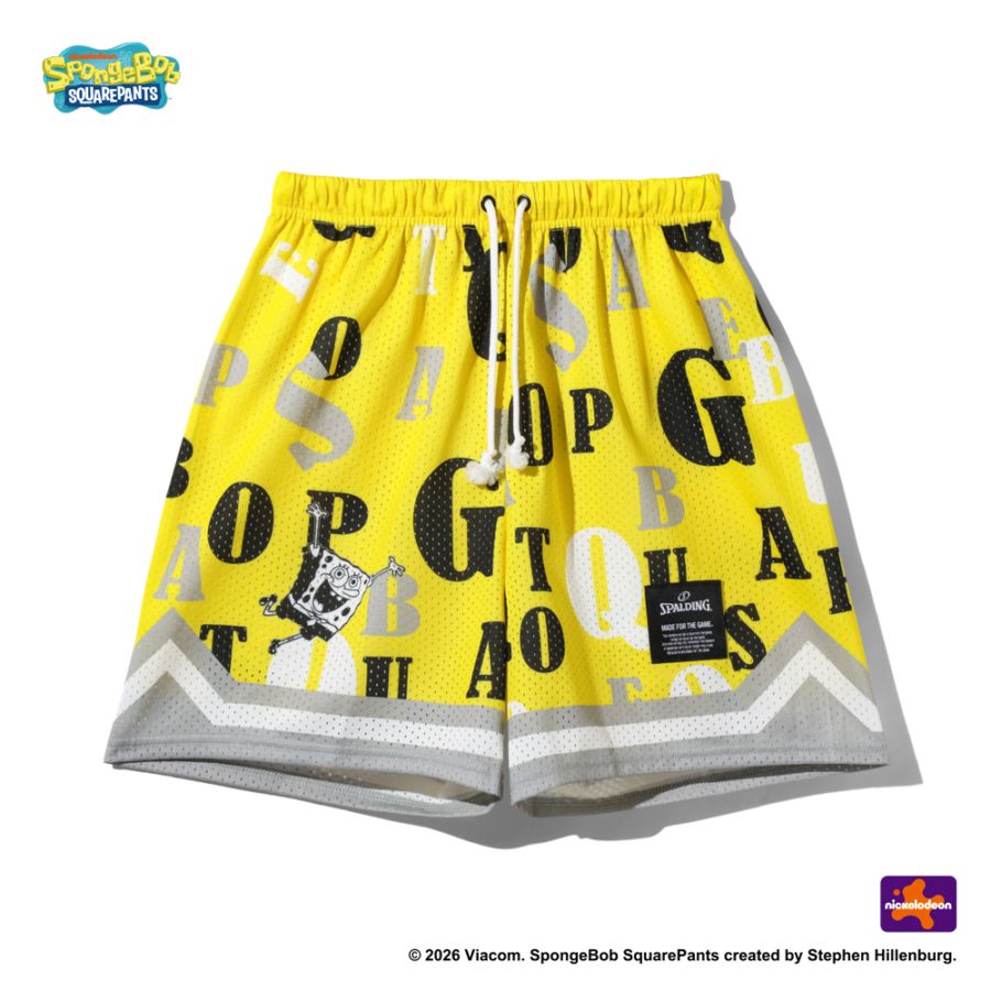 【3/6(金)発売】ジュニア ジャージーショーツ スポンジ・ボブ タイポグラフィ SJP26047S【3カラー展開】