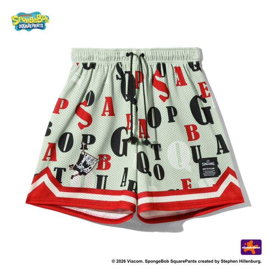 【3/6(金)発売】ジャージーショーツ スポンジ･ボブ タイポグラフィ SMP26036S【3カラー展開】