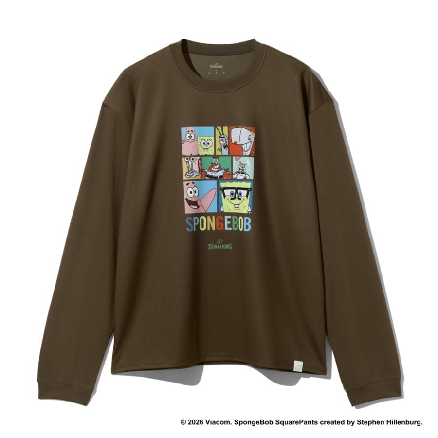 【8/21(金)発売】ロングスリーブTシャツ スポンジ・ボブ ビッグフェイス キャラクターズ SMT26131S【3カラー展開】