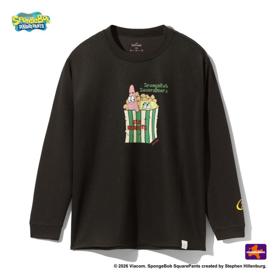 ジュニア ロングスリーブTシャツ スポンジ･ボブ シーピーナッツ SJT26154S【3カラー展開】