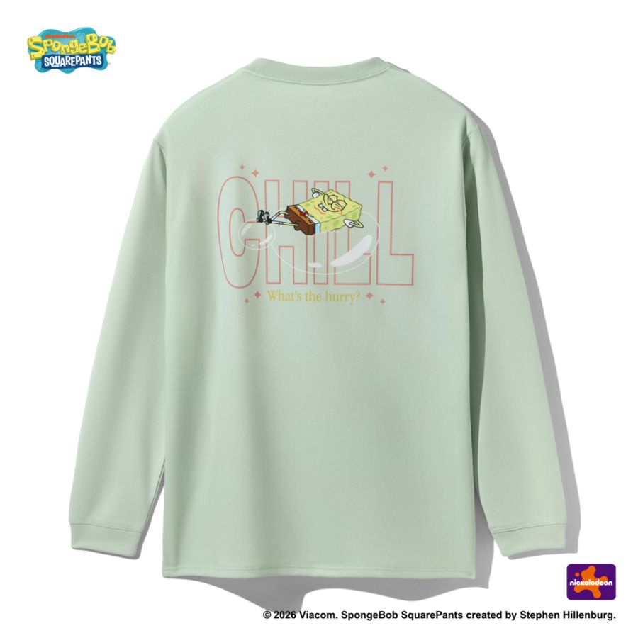 【8/21(金)発売】ジュニア ロングスリーブTシャツ スポンジ・ボブ チル SJT26156S【3カラー展開】