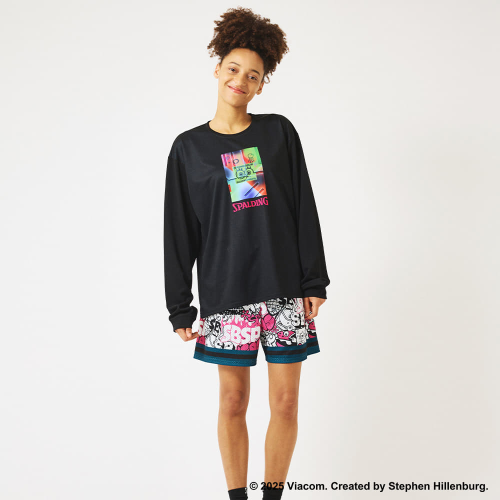 ロングスリーブTシャツ スポンジ・ボブ ネオンアート SMT25154S【3カラー展開】