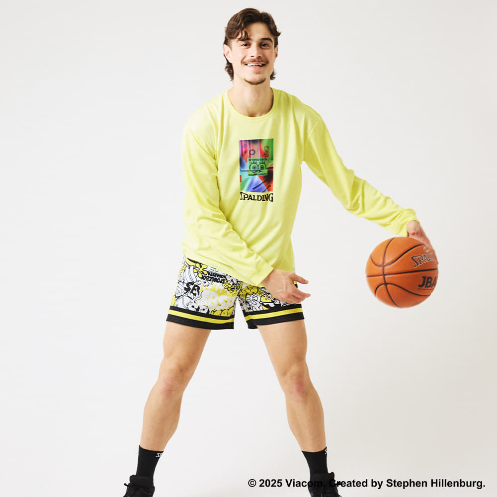 ロングスリーブTシャツ スポンジ・ボブ ネオンアート SMT25154S【3カラー展開】