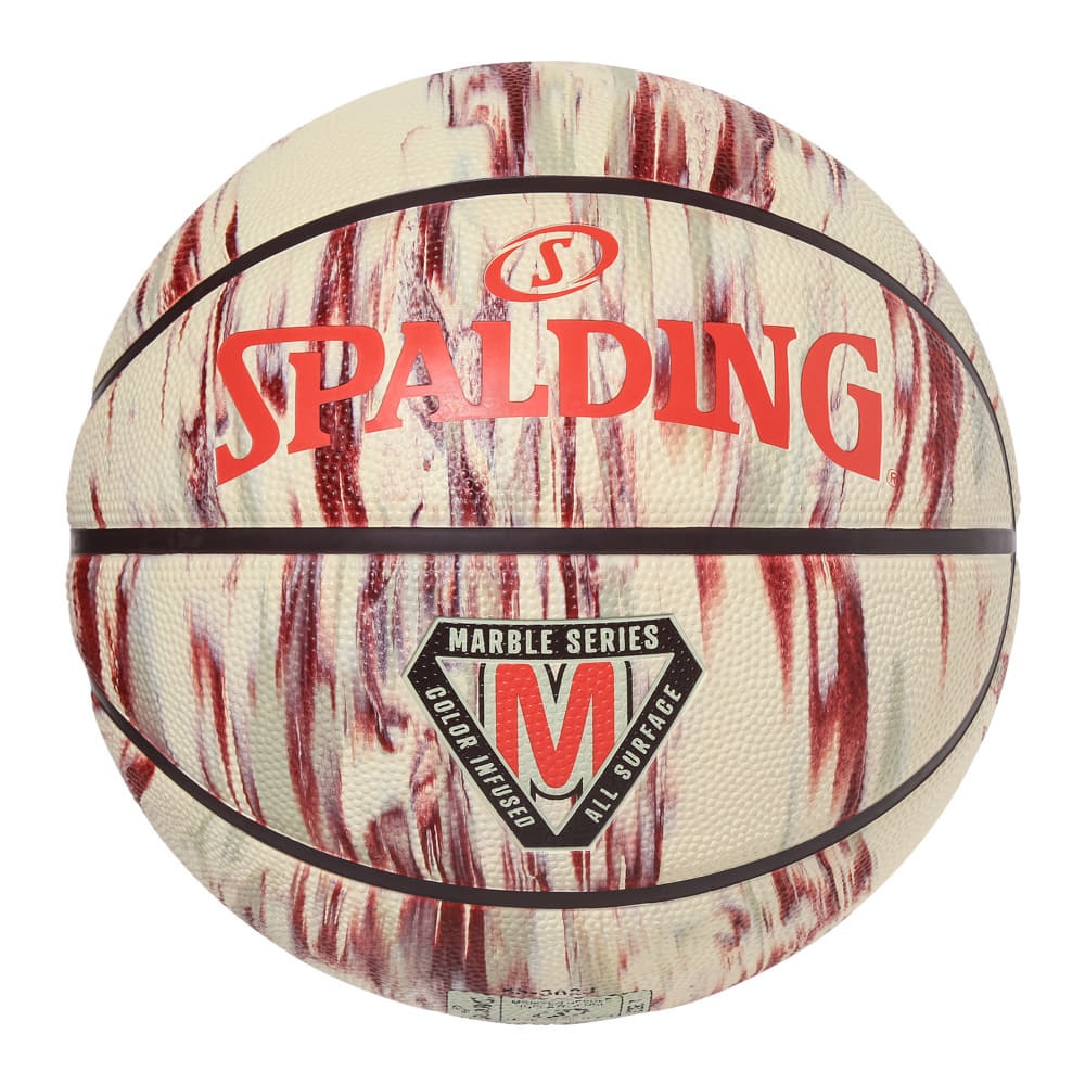 マーブル クリーム×スカーレット ラバー 5号球 ラバー 85-358J