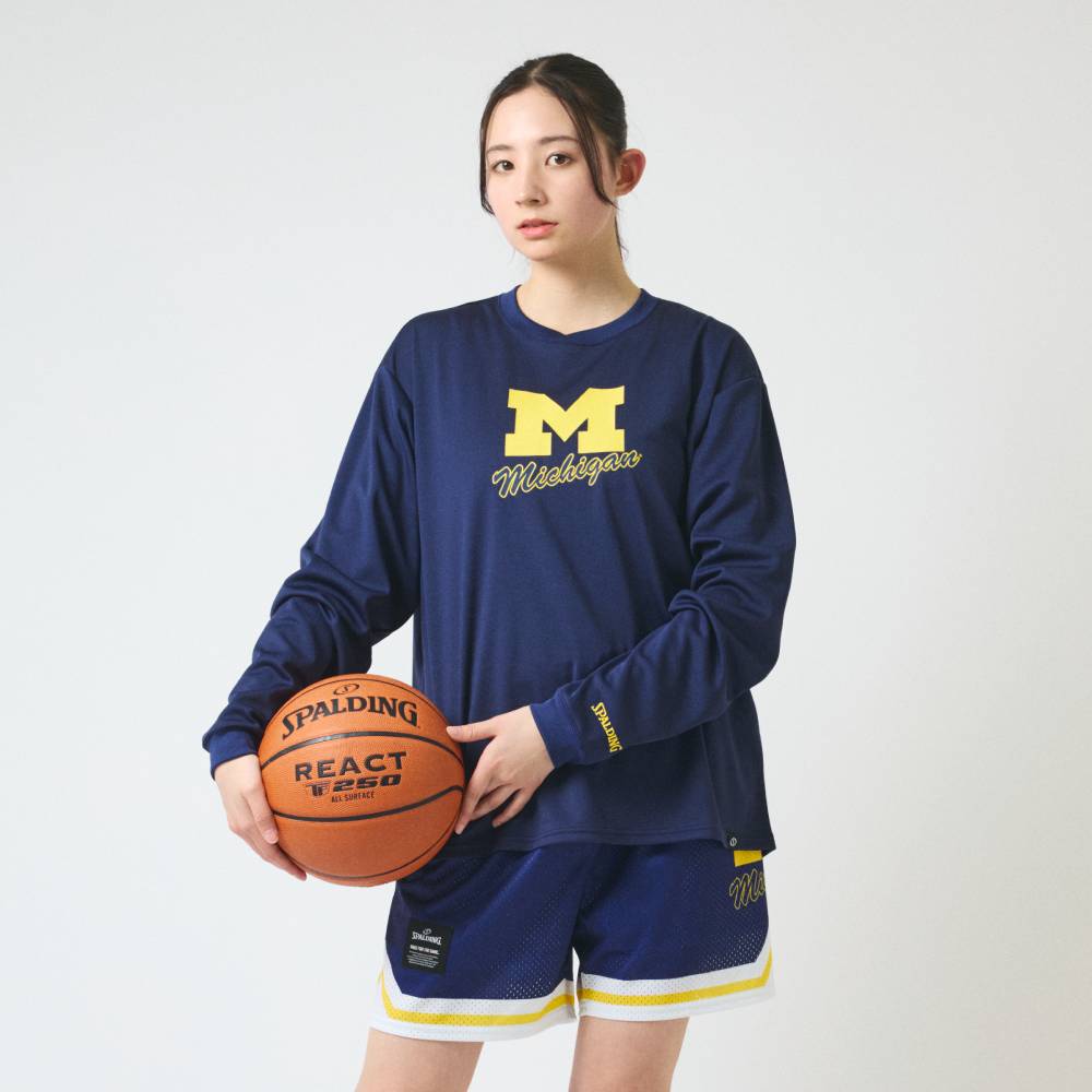 ロングスリーブTシャツ ミシガン M ロゴ クラシック SMT26140M【3カラー展開】