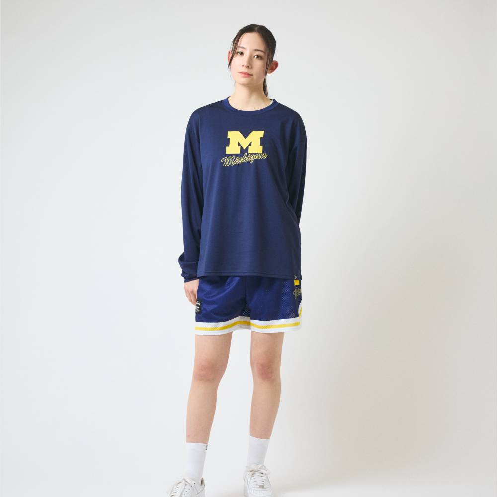 ロングスリーブTシャツ ミシガン M ロゴ クラシック SMT26140M【3カラー展開】