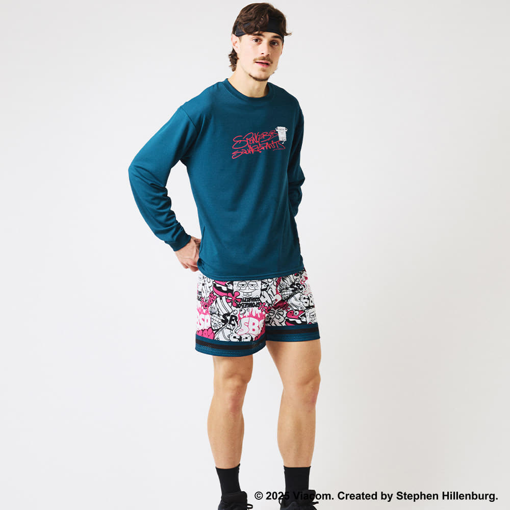 ジャージーショーツ スポンジ・ボブ グラフィティ SMP25156S【4カラー展開】