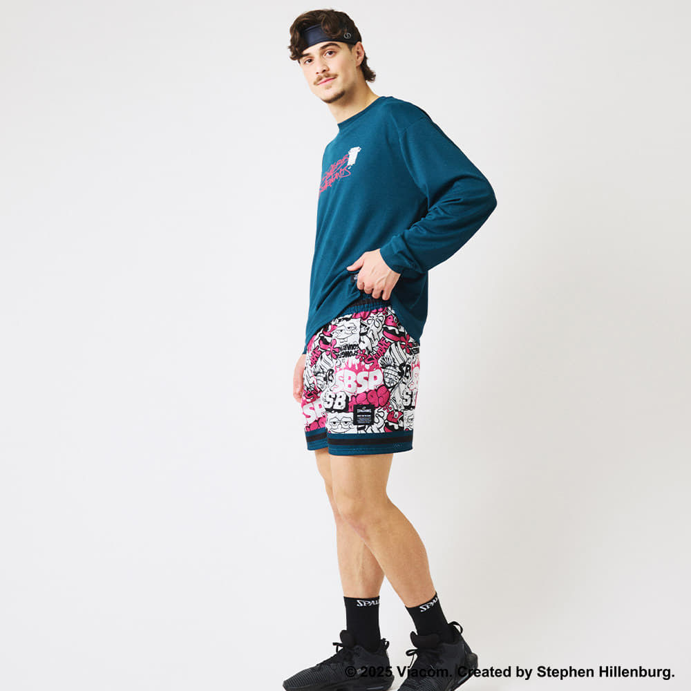 ジャージーショーツ スポンジ・ボブ グラフィティ SMP25156S【4カラー展開】