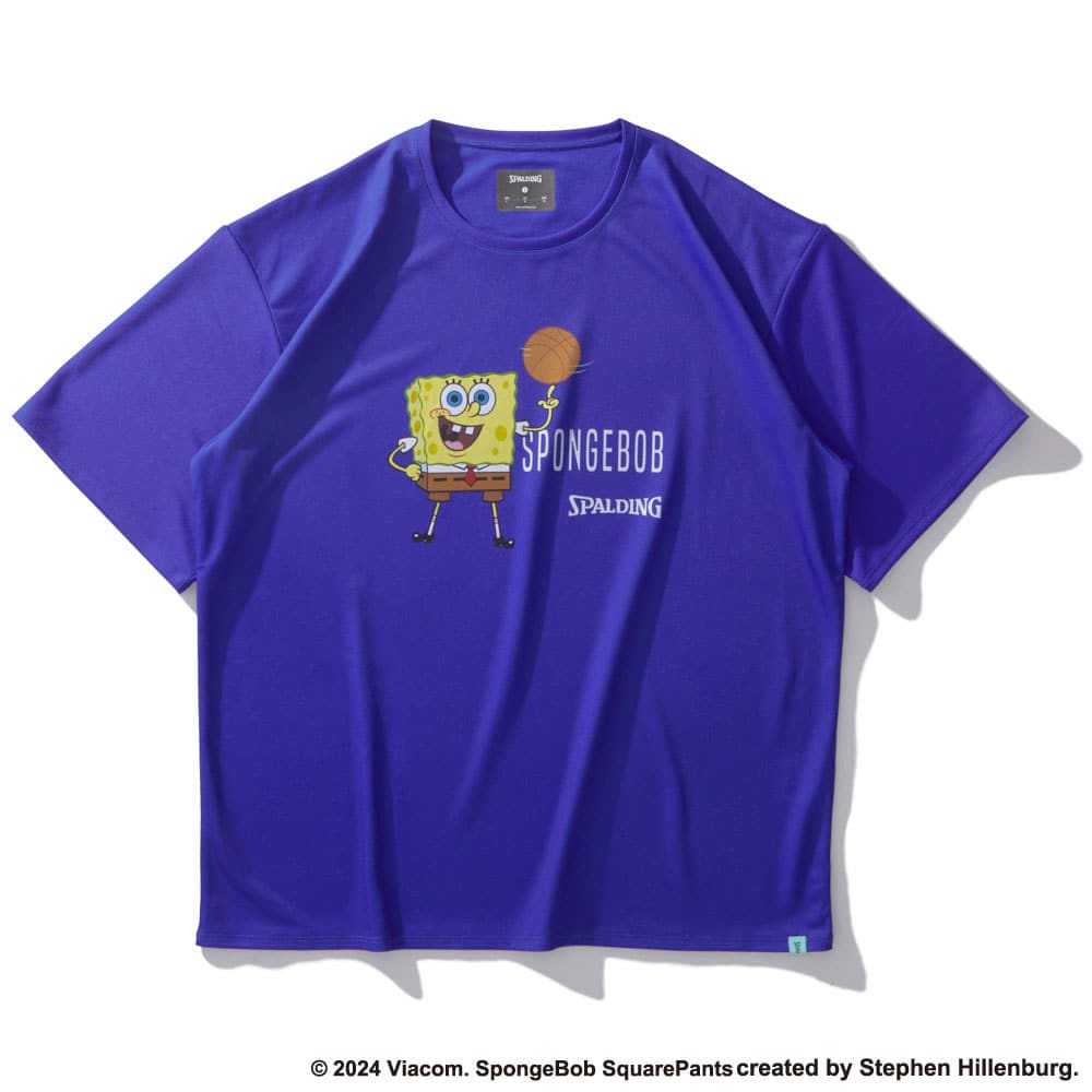 Tシャツ スポンジ・ボブスピニング バスケットボール SMT24146S【4カラー展開】