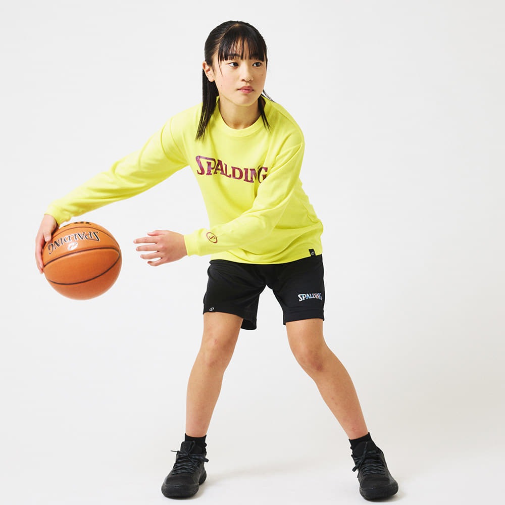 ジュニア ロングスリーブTシャツ ボールプリント イン ザ ダーク SJT25176【4カラー展開】