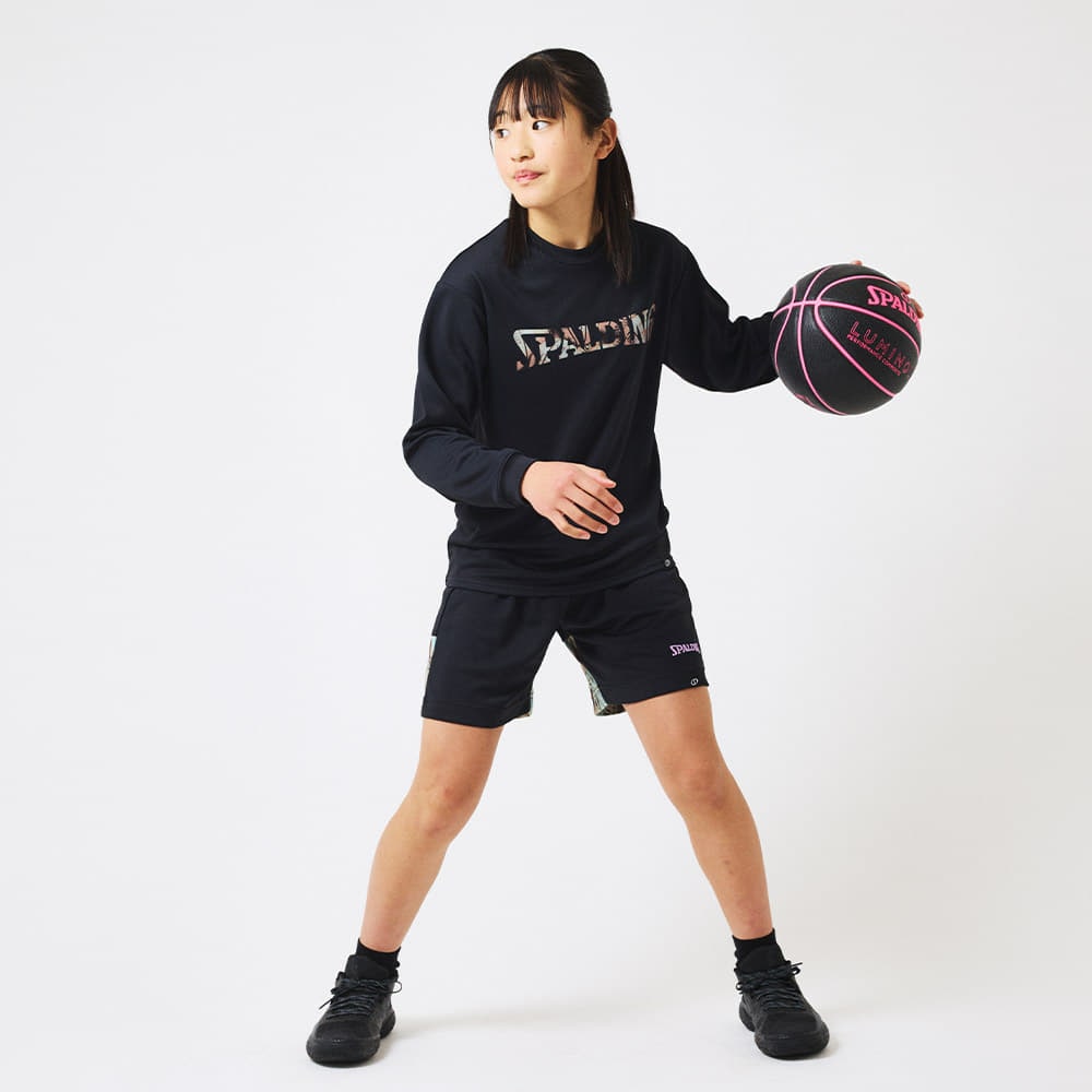 ジュニア ロングスリーブTシャツ ボールプリント イン ザ ダーク SJT25176【4カラー展開】