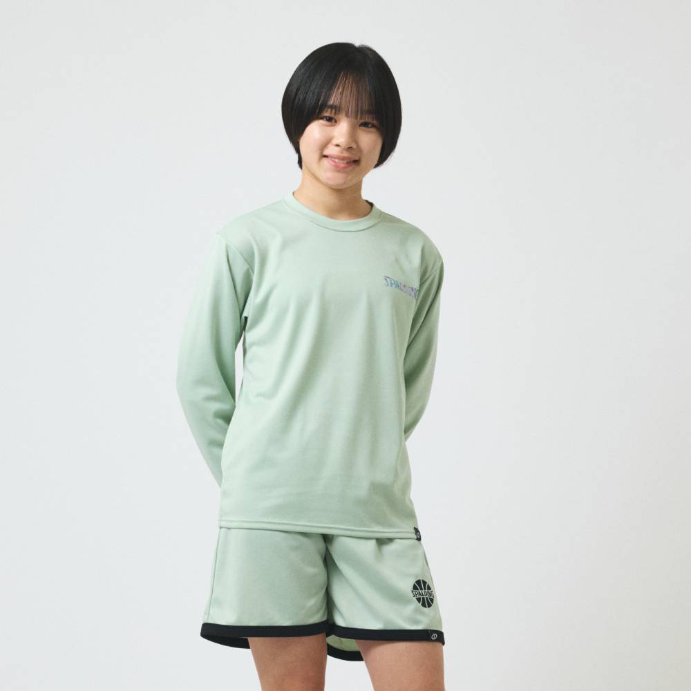ジュニア ロングスリーブ Tシャツ ホログラム ワードマーク SJT26148【5カラー展開】