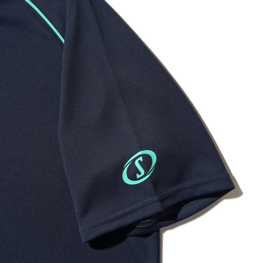 バレーボール Tシャツ パイピング ロゴ SMT25021V【3カラー展開】