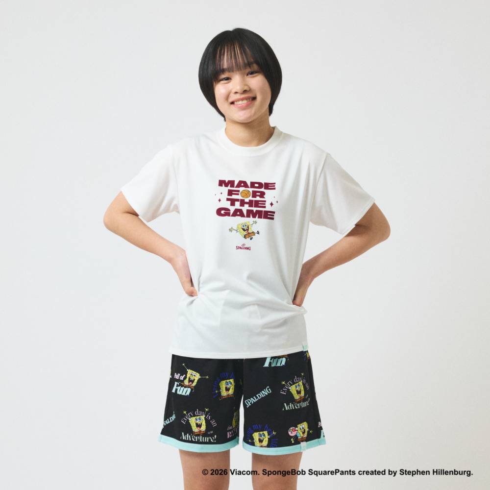 【6/26(金)発売】ジュニア Tシャツ スポンジ・ボブ マイ フェイバリット シングス MFTG SJT26150S【3カラー展開】