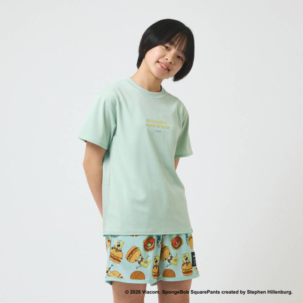 【6/26(金)発売】ジュニア Tシャツ スポンジ･ボブ プリティ パティーズ ルール SJT26152S【3カラー展開】