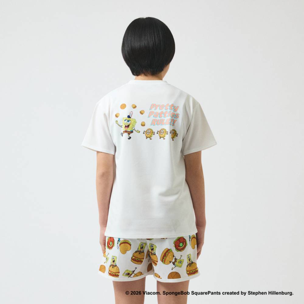 【6/26(金)発売】ジュニア Tシャツ スポンジ･ボブ プリティ パティーズ ルール SJT26152S【3カラー展開】