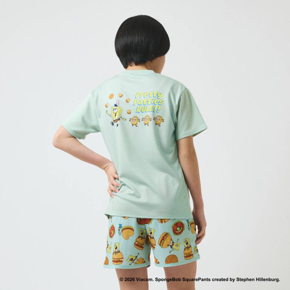 【6/26(金)発売】ジュニア Tシャツ スポンジ･ボブ プリティ パティーズ ルール SJT26152S【3カラー展開】
