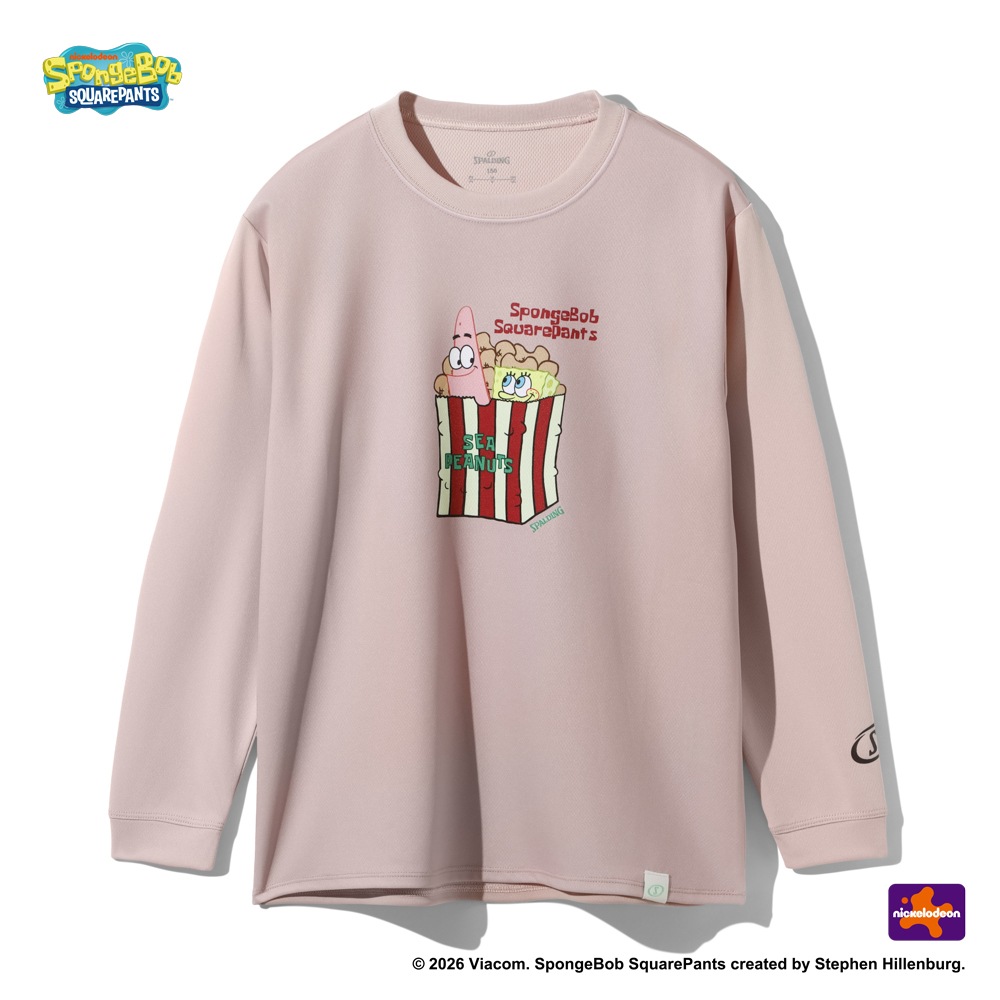 ジュニア ロングスリーブTシャツ スポンジ・ボブ シーピーナッツ SJT26154S【3カラー展開】