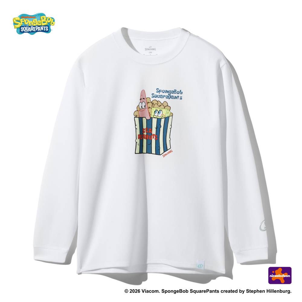 ジュニア ロングスリーブTシャツ スポンジ・ボブ シーピーナッツ SJT26154S【3カラー展開】