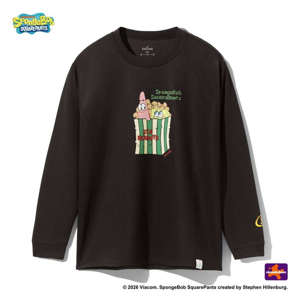 ジュニア ロングスリーブTシャツ スポンジ・ボブ シーピーナッツ SJT26154S【3カラー展開】