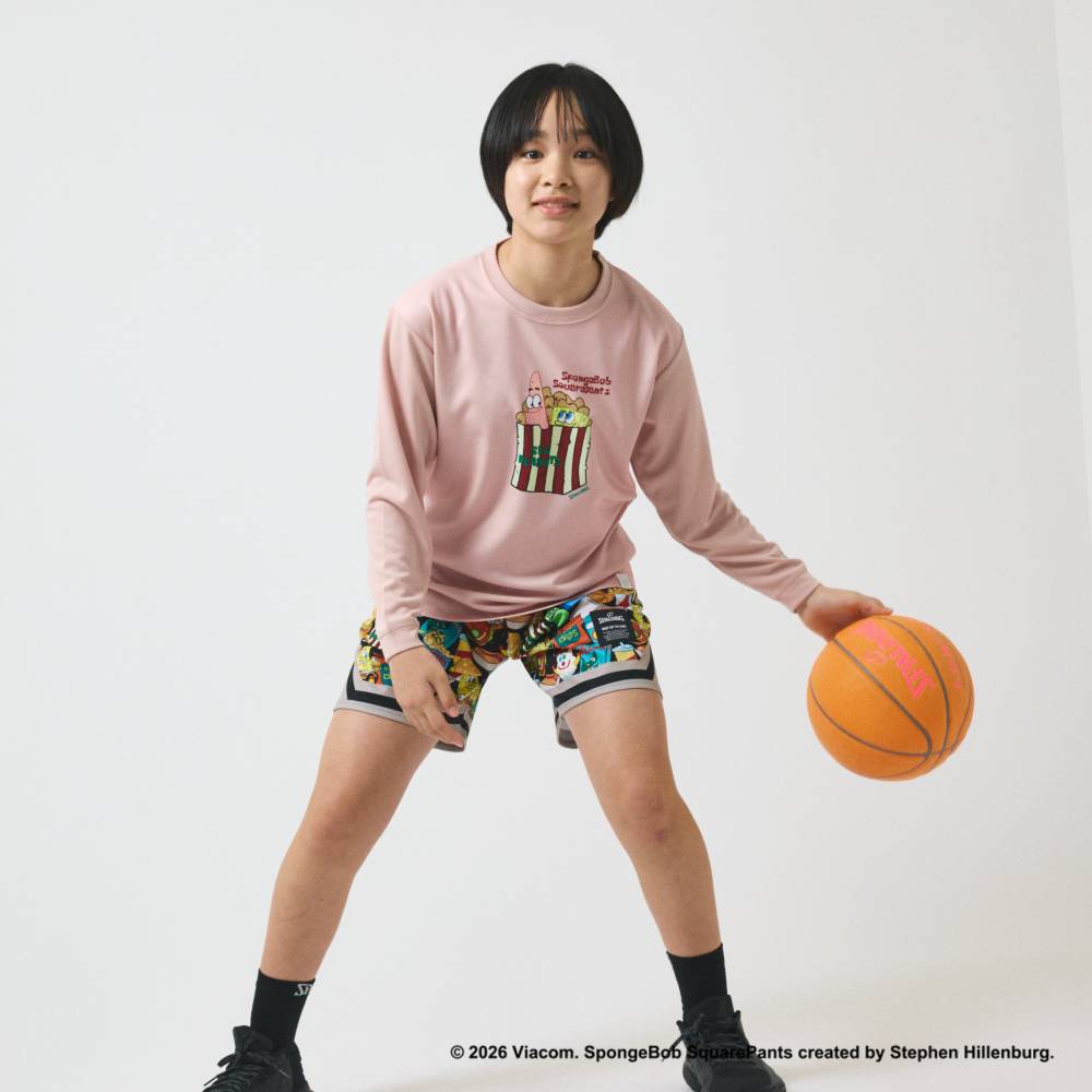 ジュニア ロングスリーブTシャツ スポンジ・ボブ シーピーナッツ SJT26154S【3カラー展開】