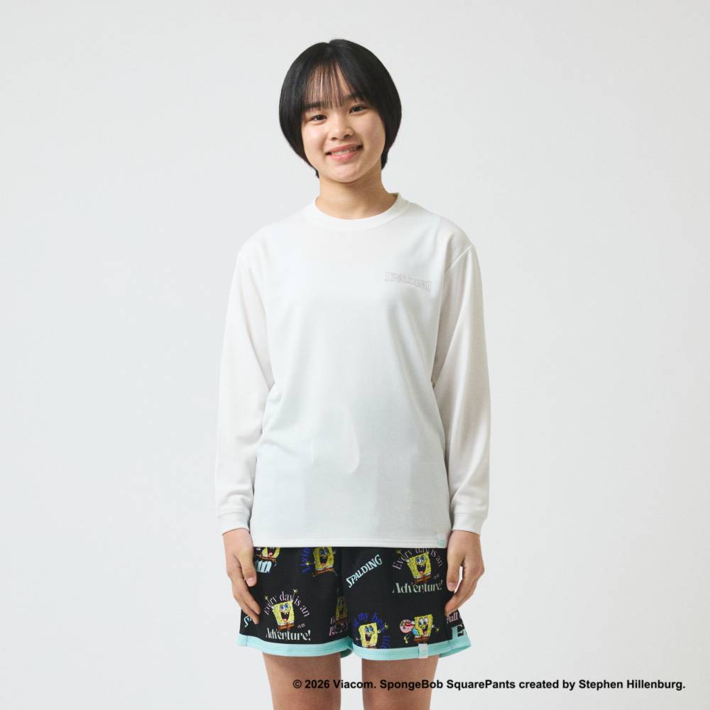 ジュニア ロングスリーブTシャツ スポンジ・ボブ チル SJT26156S【3カラー展開】