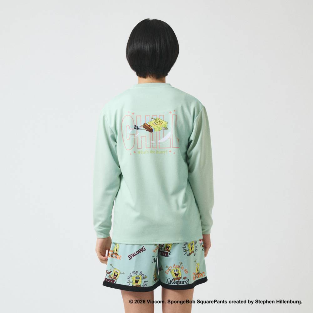 ジュニア ロングスリーブTシャツ スポンジ・ボブ チル SJT26156S【3カラー展開】