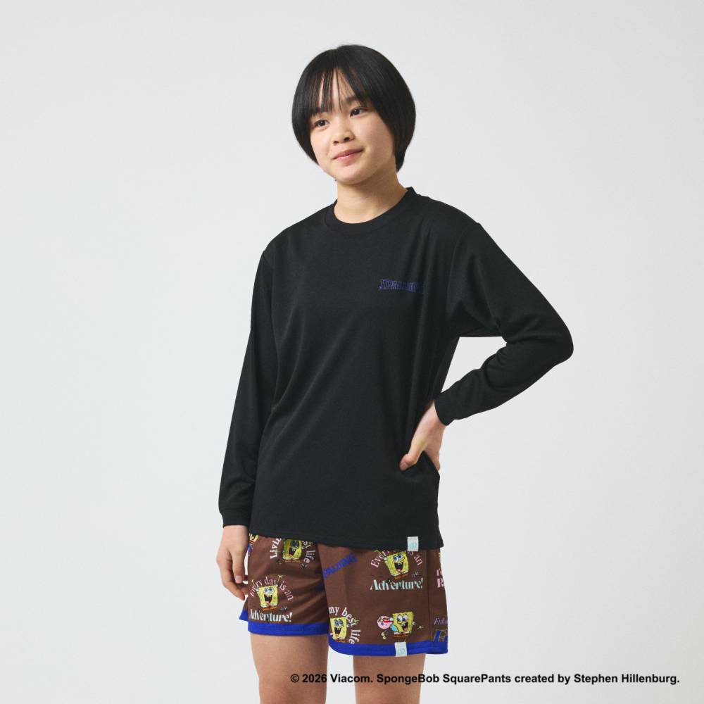 ジュニア ロングスリーブTシャツ スポンジ・ボブ チル SJT26156S【3カラー展開】