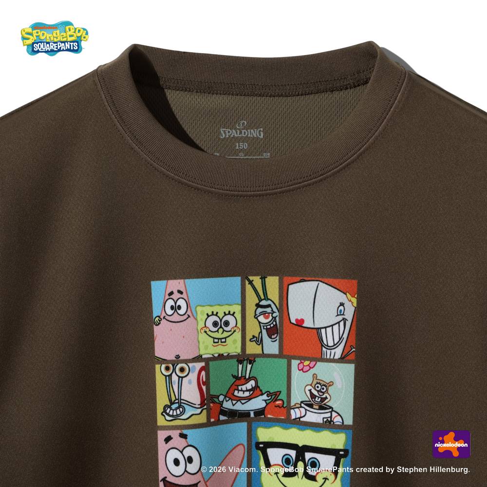 ジュニア ロングスリーブTシャツ スポンジ・ボブ ビッグフェイス キャラクターズ SJT26157S【3カラー展開】
