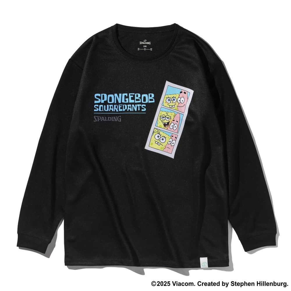 cvtvlist カタリスト スミクロ　ロンT ロングスリーブ　スポンジボブ ロングスリーブTシャツ スポンジ・ボブ バスケットボール