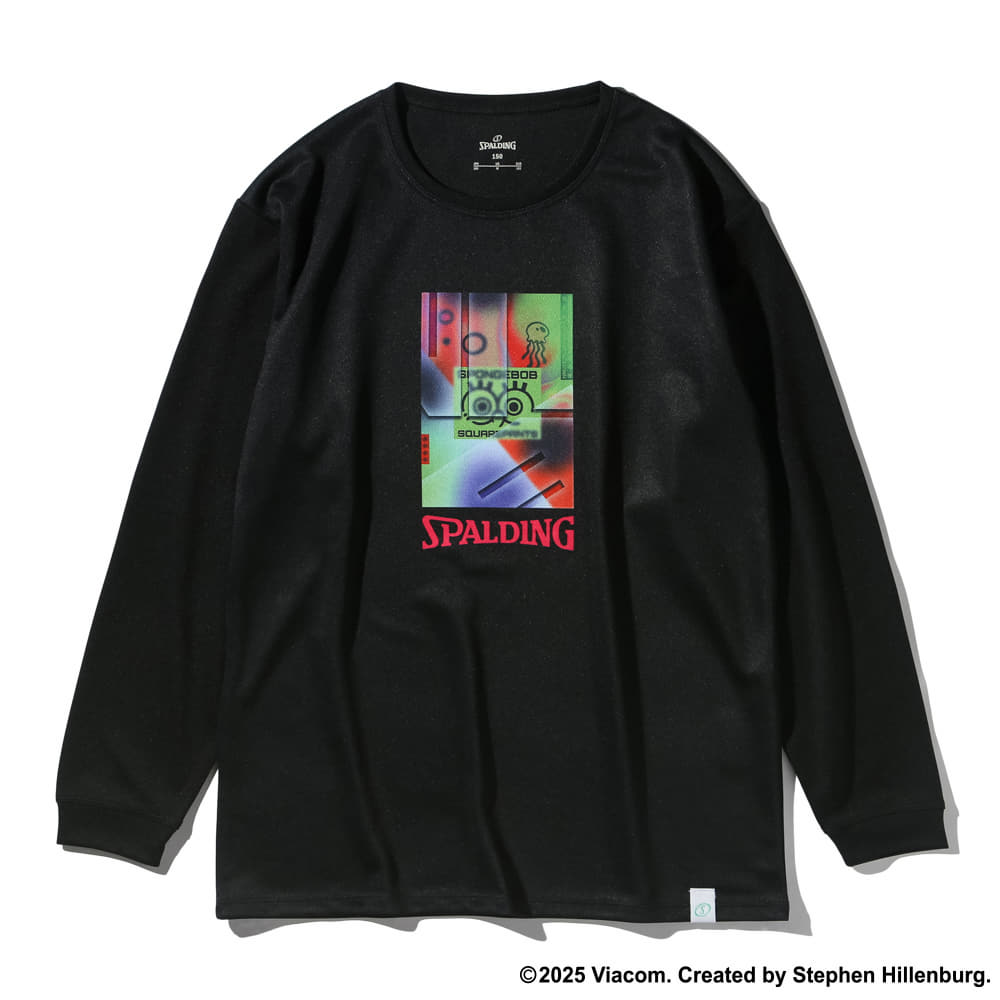 ジュニア ロングスリーブTシャツ スポンジ・ボブ ネオンアート SJT25185S【3カラー展開】