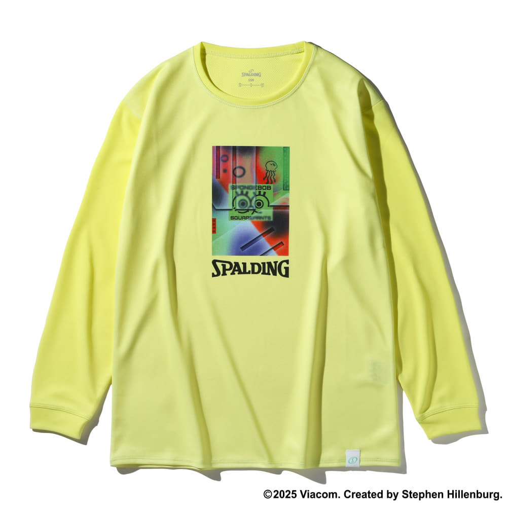 ジュニア ロングスリーブTシャツ スポンジ・ボブ ネオンアート SJT25185S【3カラー展開】
