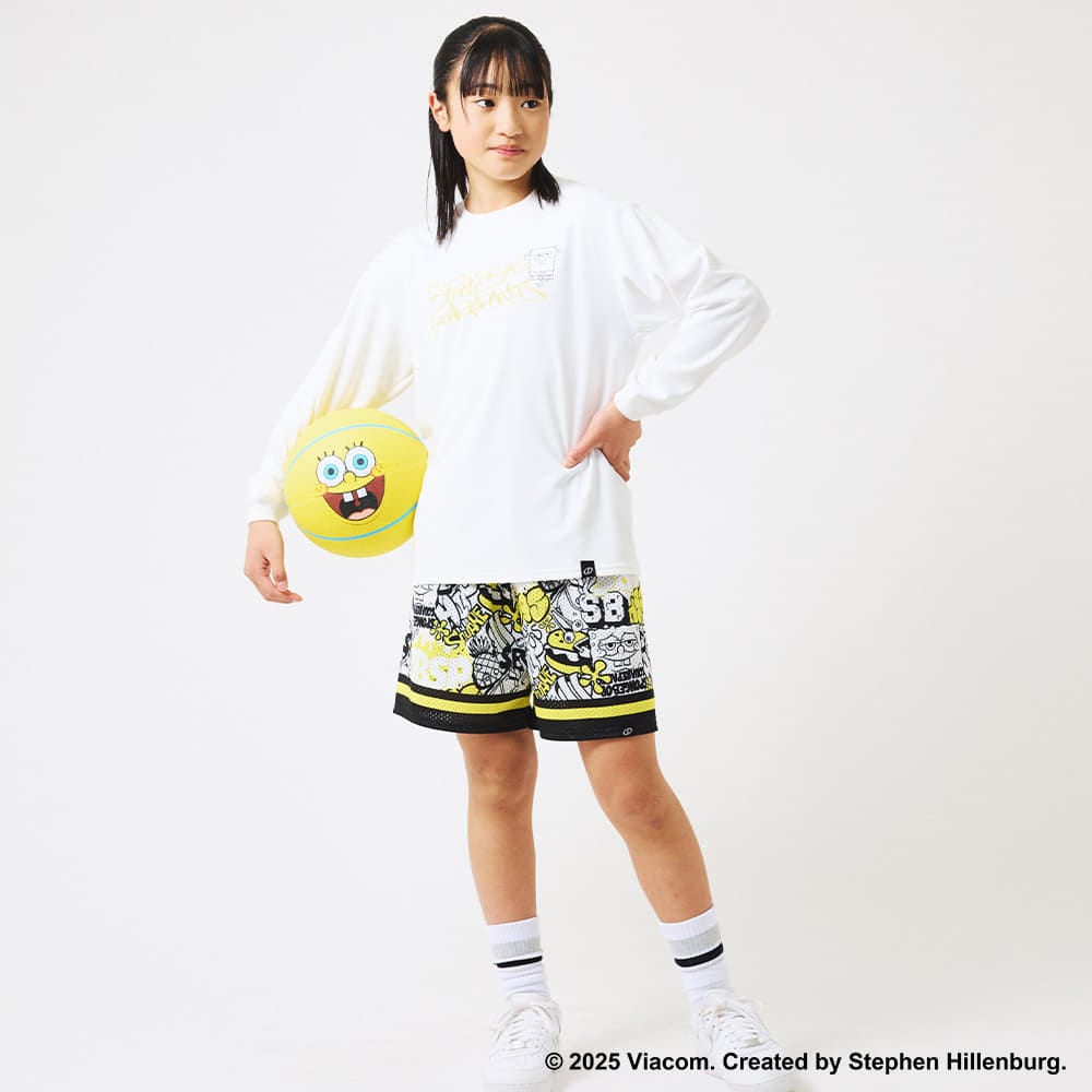 ジュニア ロングスリーブTシャツ スポンジ・ボブ グラフィティ SJT25186S【4カラー展開】
