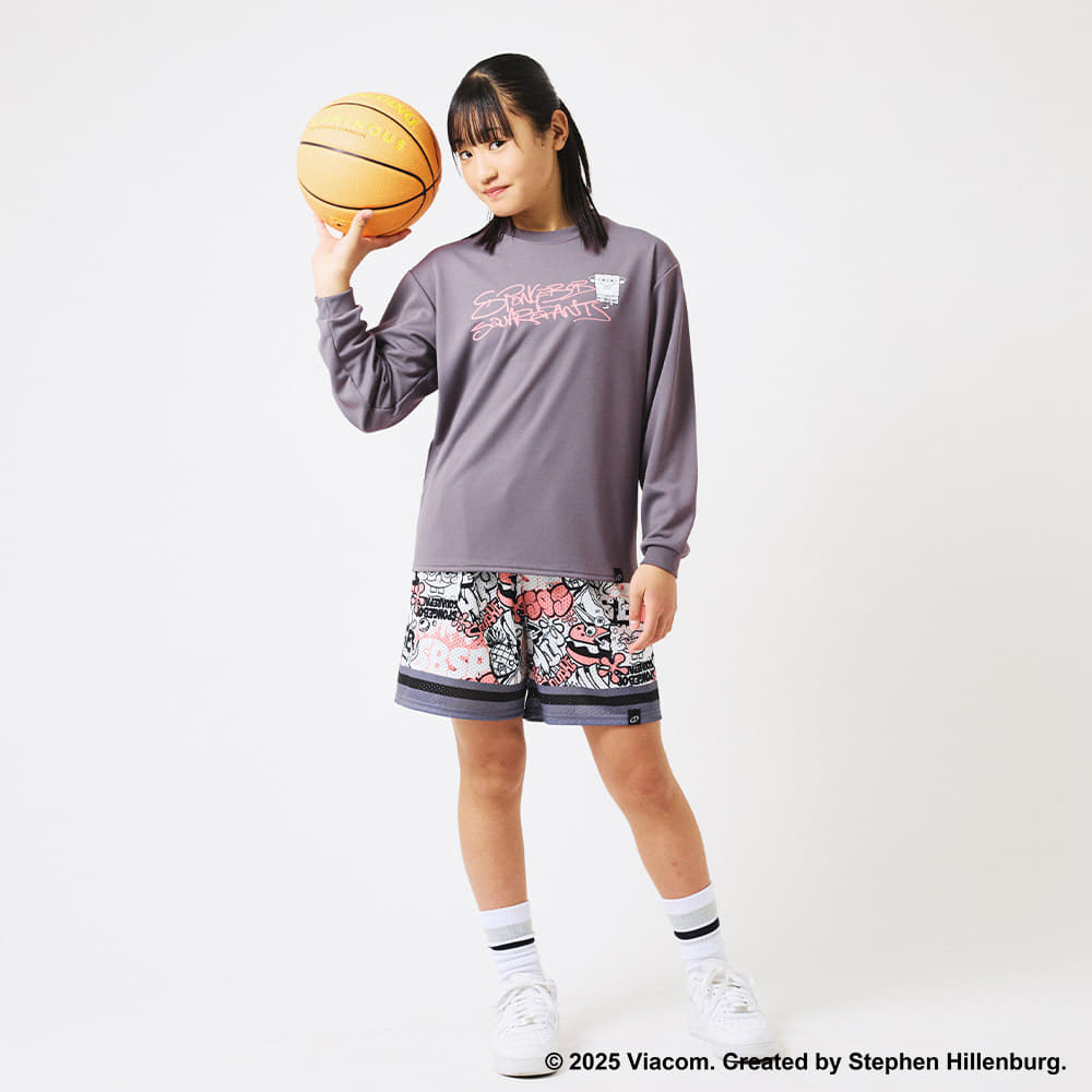 ジュニア ロングスリーブTシャツ スポンジ・ボブ グラフィティ SJT25186S【4カラー展開】