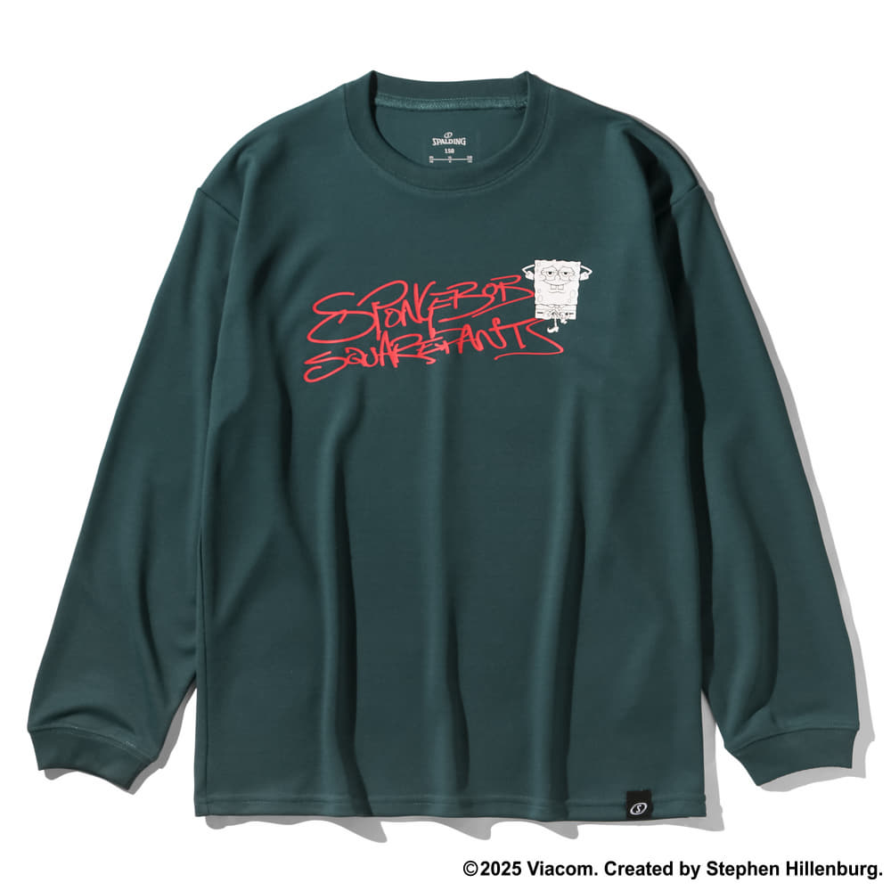 ジュニア ロングスリーブTシャツ スポンジ・ボブ グラフィティ SJT25186S【4カラー展開】