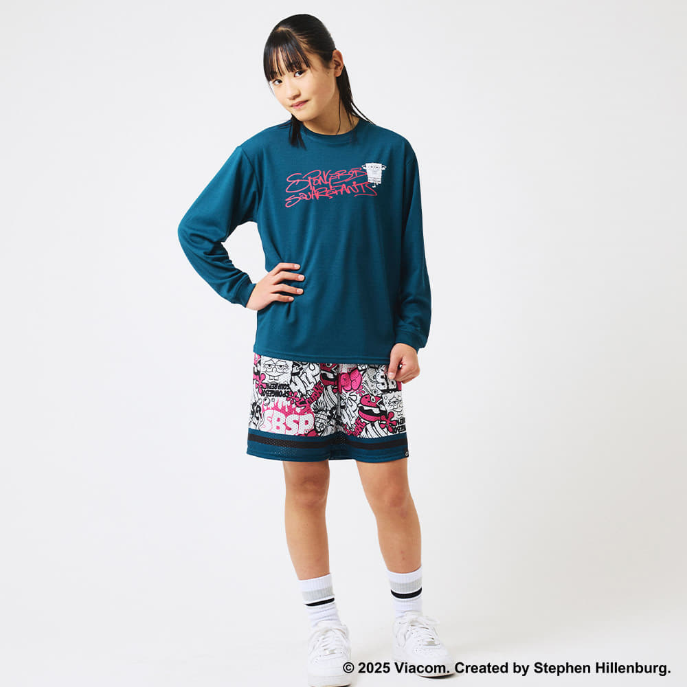ジュニア ジャージーショーツ スポンジ・ボブ グラフィティ SJP25187S【4カラー展開】
