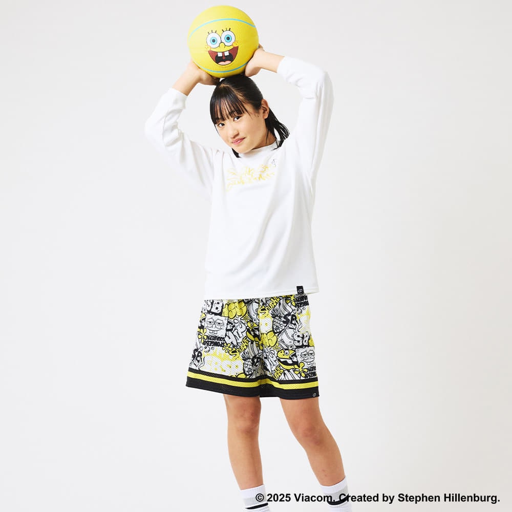ジュニア ジャージーショーツ スポンジ・ボブ グラフィティ SJP25187S【4カラー展開】